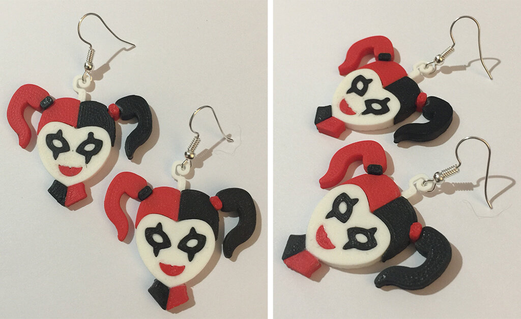 Harley Quinn earrings