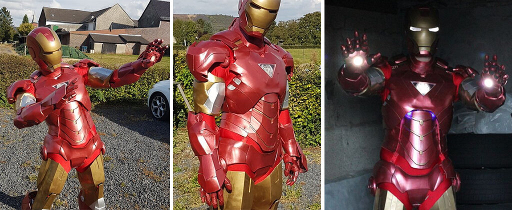 Iron Man costume 3D printing suit for Halloween