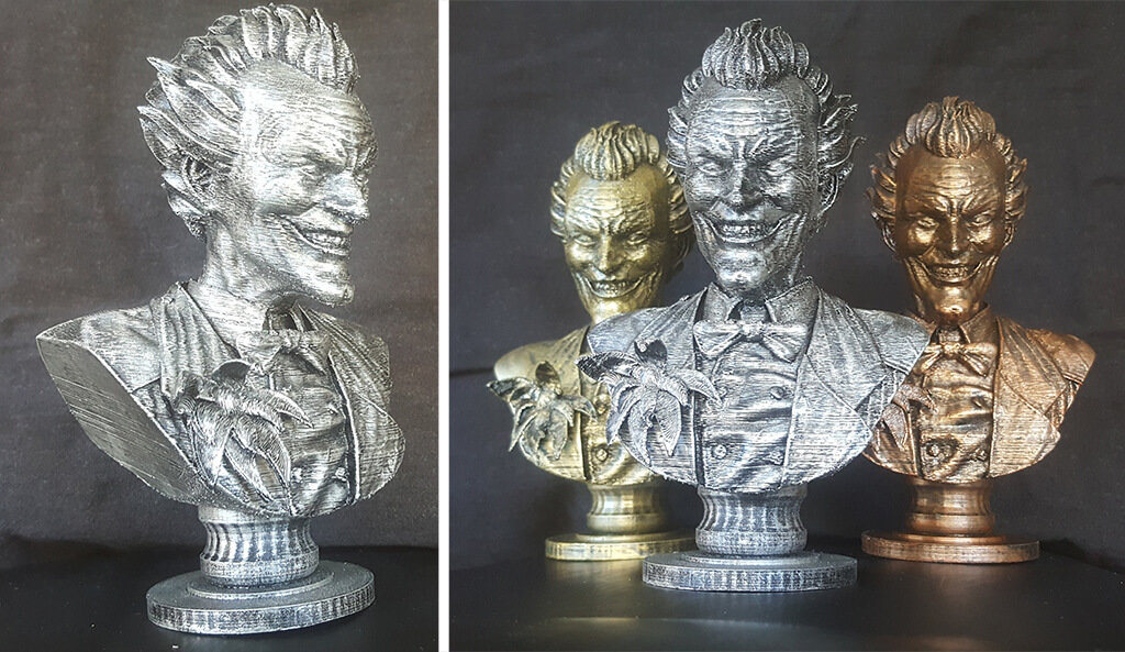 3D printed Joker bust