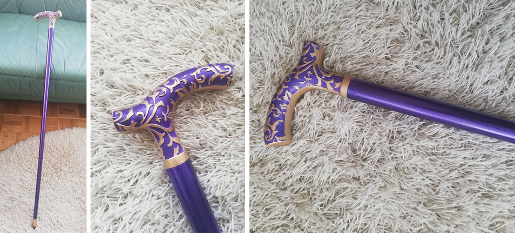 Joker cane 3D printed