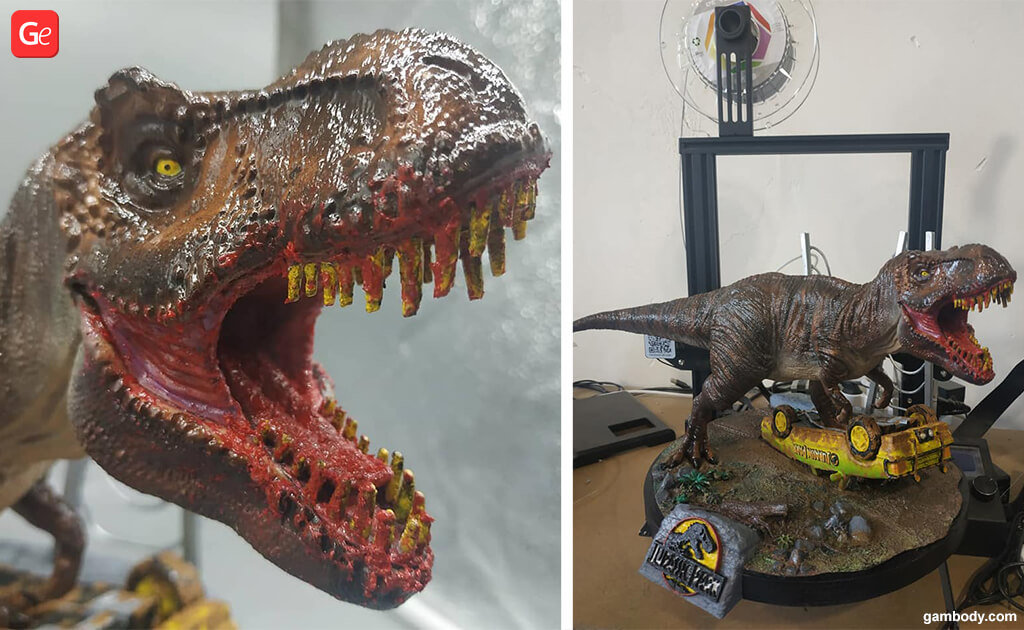 Jurassic Park T-Rex 3D printing trends