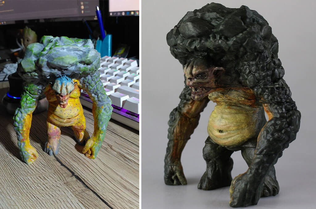 Troll Bart 3D printed figurine