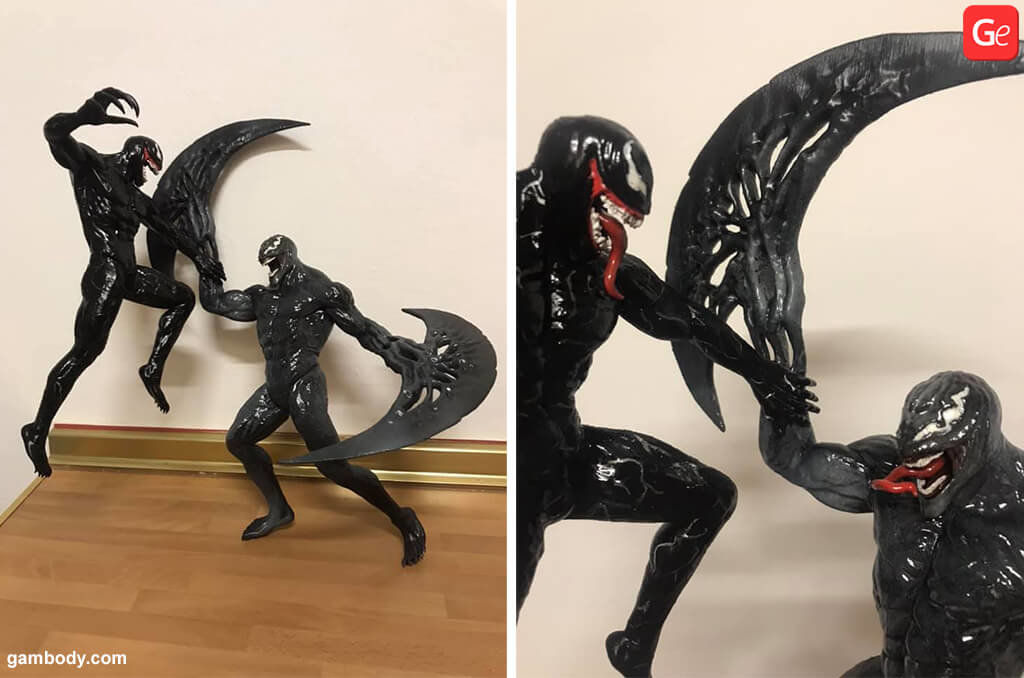 Venom vs Riot fight scene Marvel Comics trends 2019