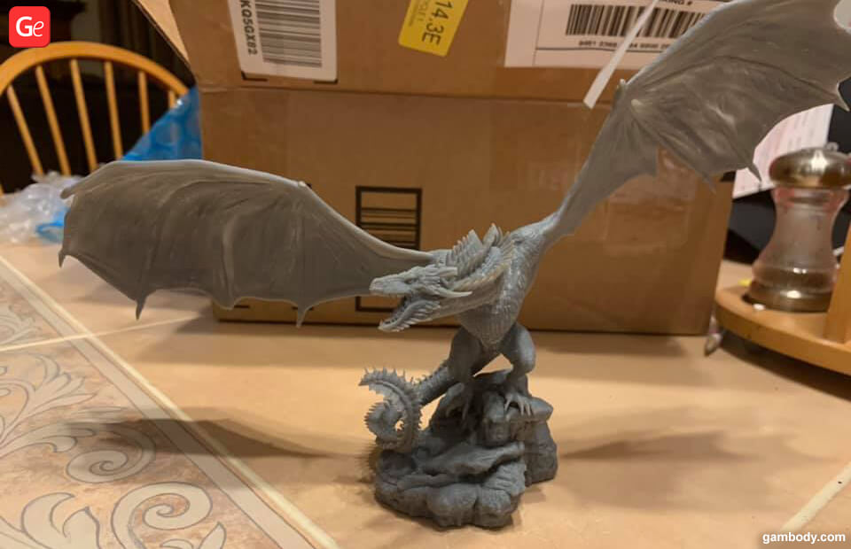 Viserion trending figurine to 3D print in 2019