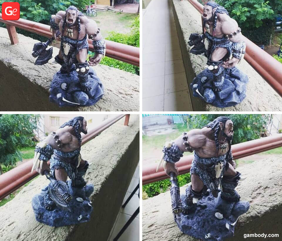 Warcraft Durotan figure 3D printing model