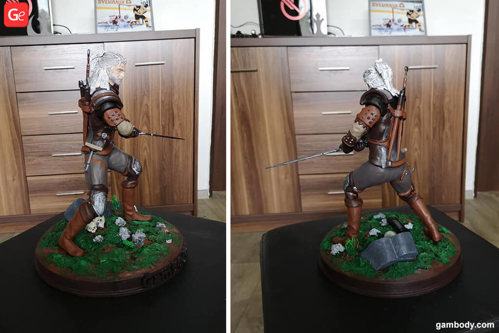 Witcher figurine 3D printing trends