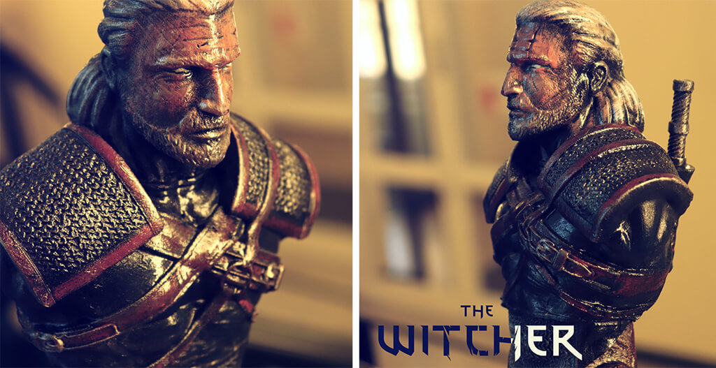 Witcher bust 3D model