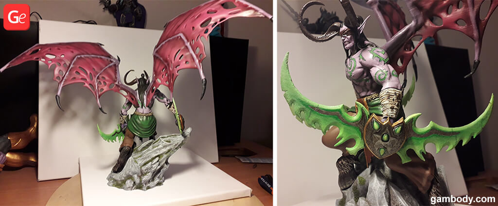 Illidan World of Warcraft 3D printed toys STL