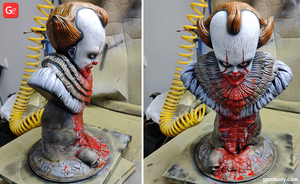 Pennywise 3D printed desk toys