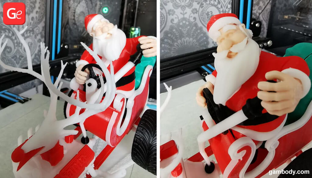 Santa Claus 3D printed toys for Christmas