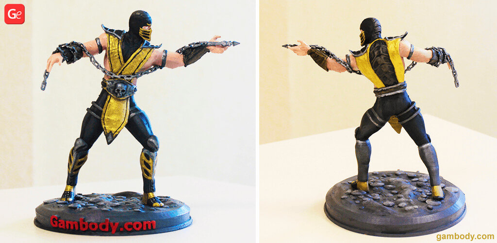 Scorpion Mortal Kombat 3D print model with STL