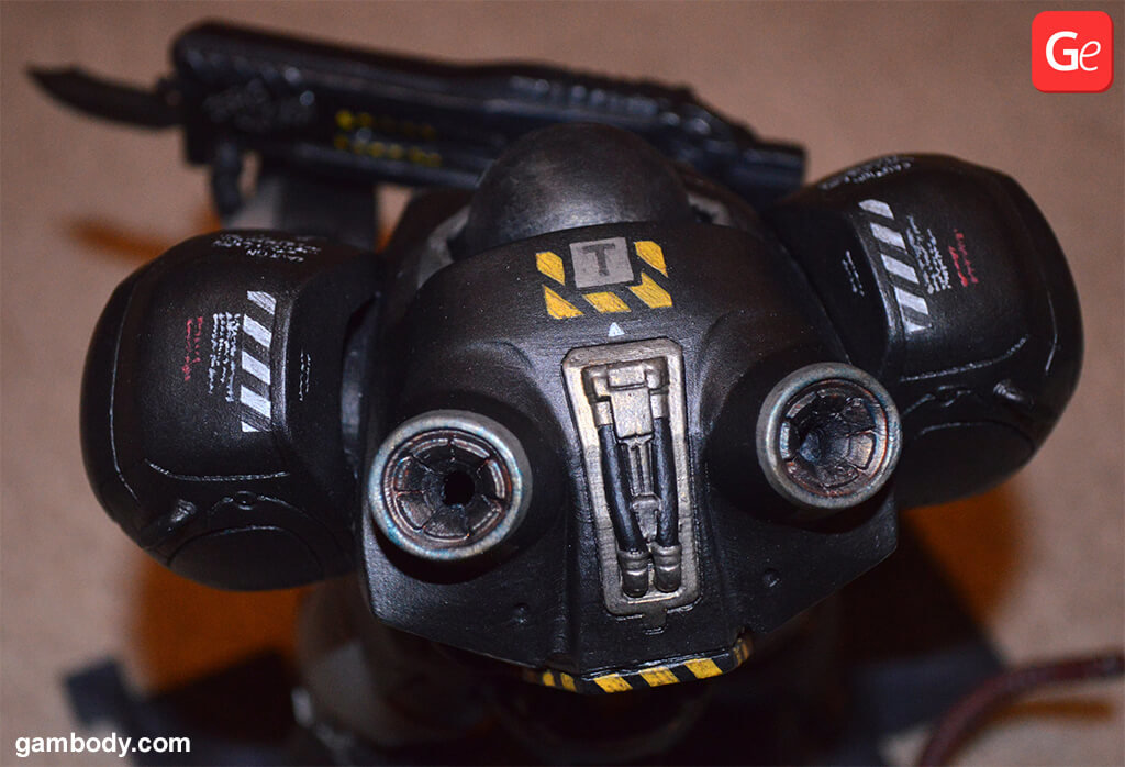 Terran Marine figure 3D printed and painted