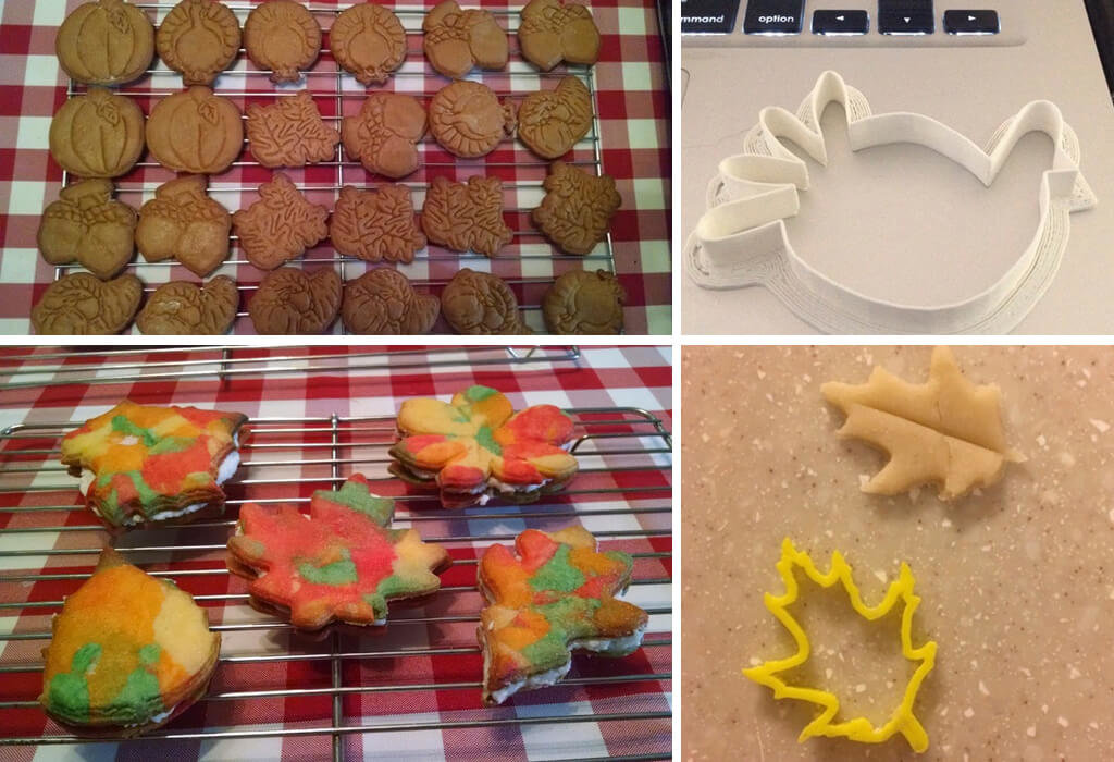 Thanksgiving cookie cutters 3D printed models