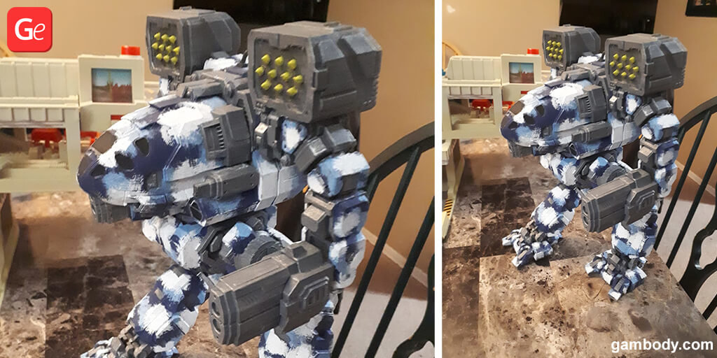 Timber Wolf mech 3D printed toys