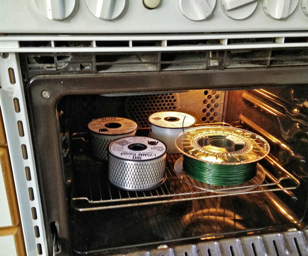 How to dry 3D printer filament in oven