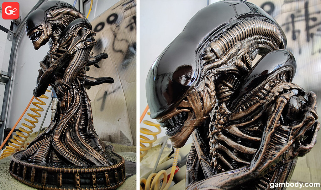 Alien Xenomorph bust trending figurine to 3D print in October