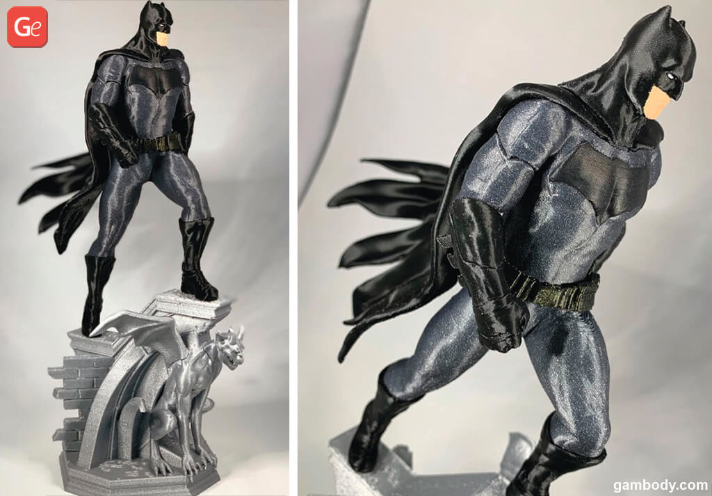 Batman experiments with filament and STL files