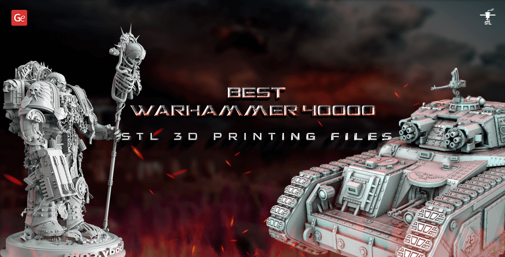 kulhydrat faktureres vin Best Warhammer 40000 STL 3D Printing Files: Space Marine, Orks, Tanks