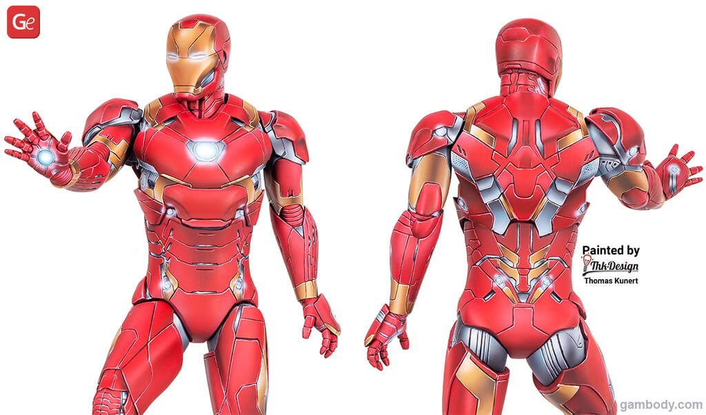 Iron Man 3D printed model with STL files to download