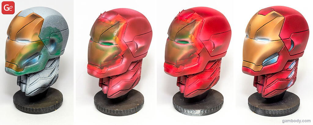 Iron Man head painting