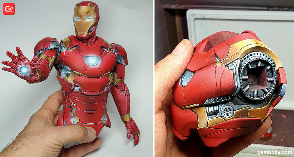 Fantastic Iron Man 3D print painting tips