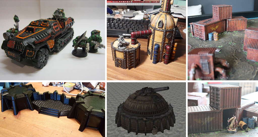 Warhammer 40K scenery 3D printed models