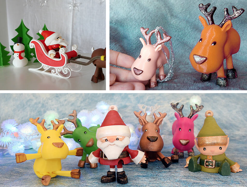 3D printer Christmas ornaments