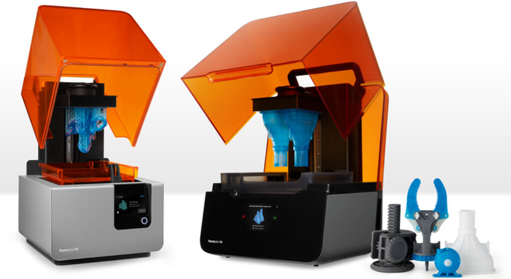 SLA types of 3D printing machines by Formlabs