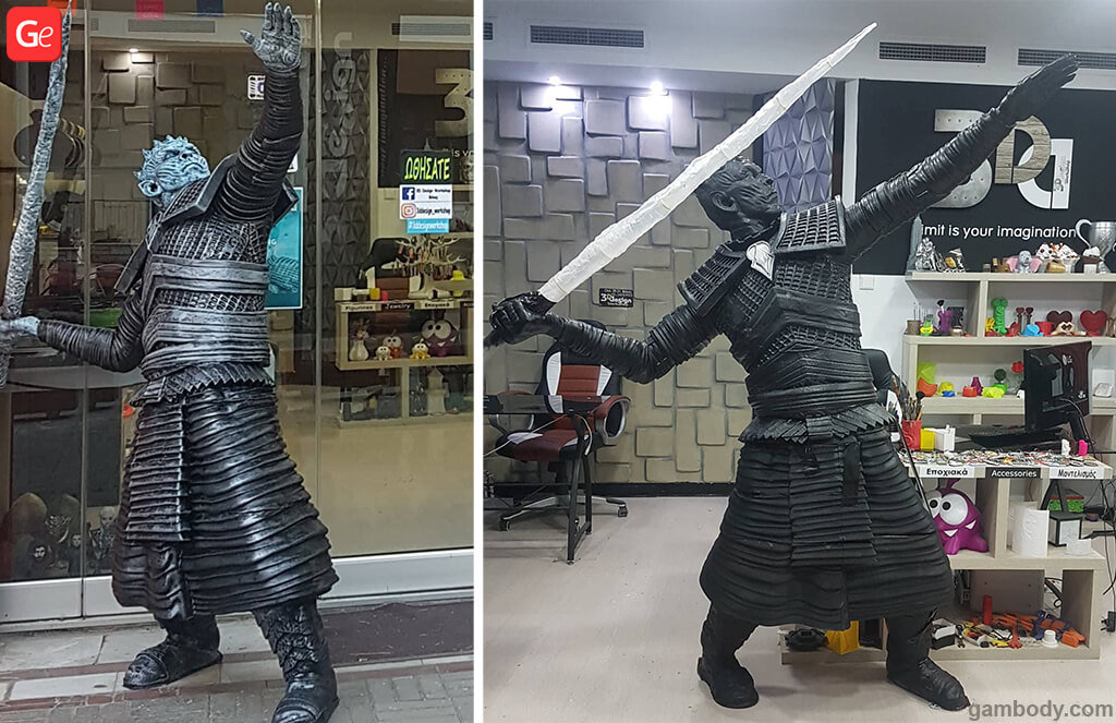 Life-size 3D printed model of Night King