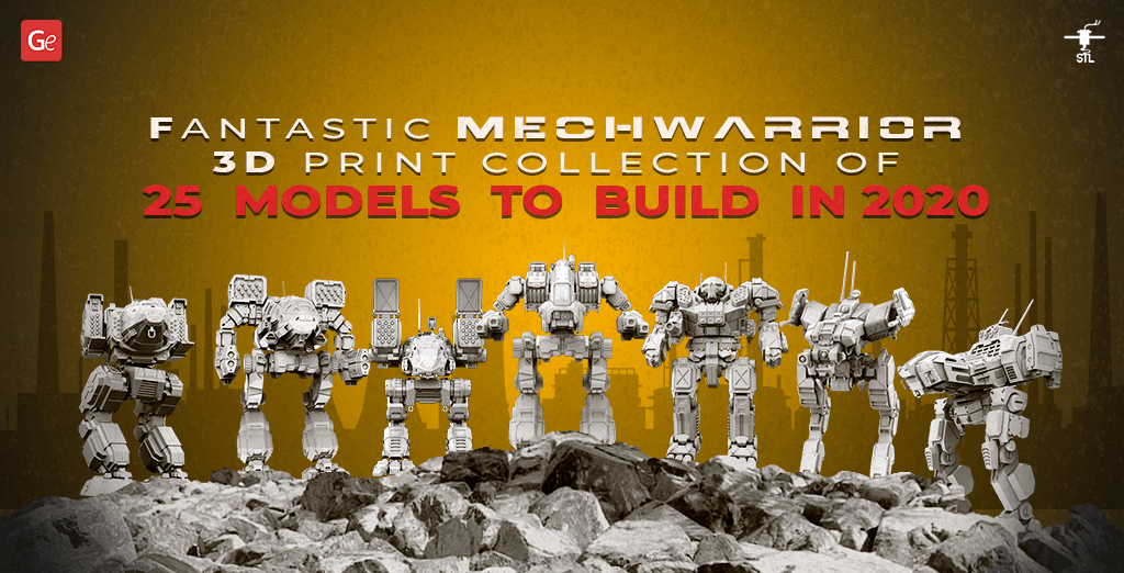 MechWarrior 3D print collection of robots and machines