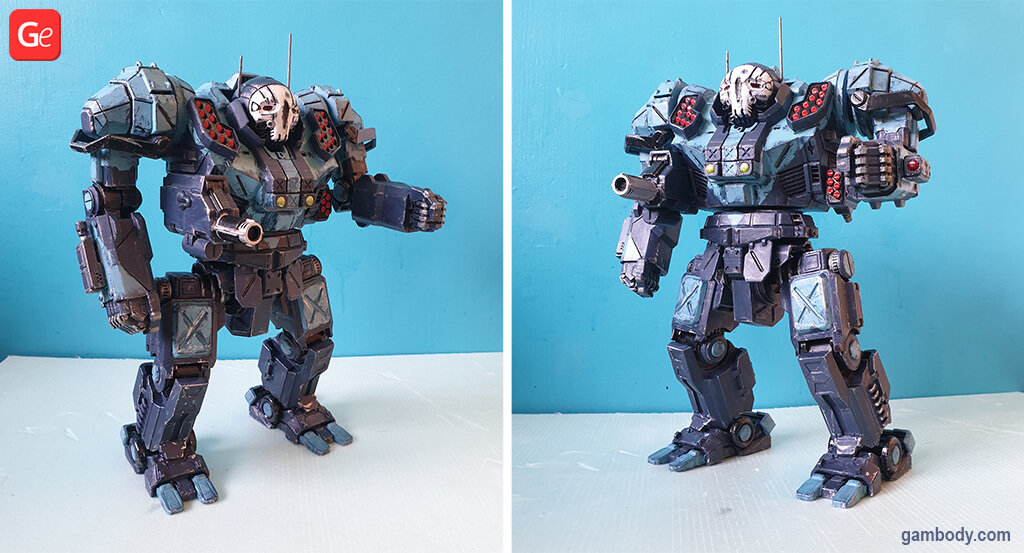 MechWarrior Atlas BattleTech model to 3D print STL files