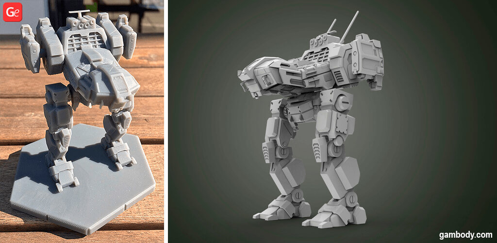 MechWarrior Jenner MWO STL files to 3D print