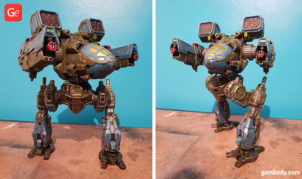 MechWarrior Mad Cat II model to 3D print STL files