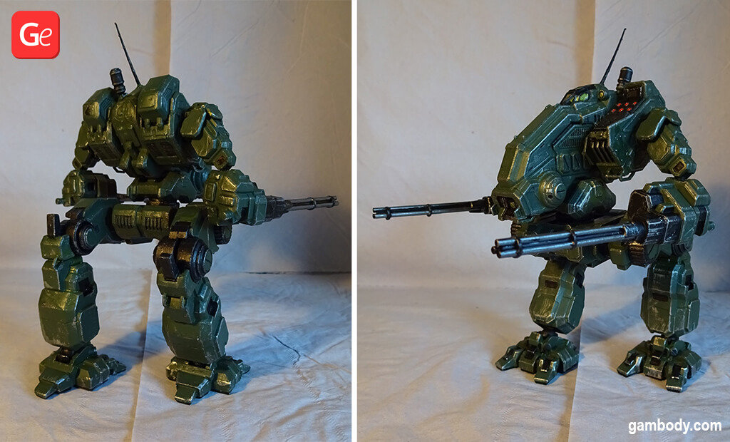 MechWarrior Mad Dog OmniMech figure to 3D print