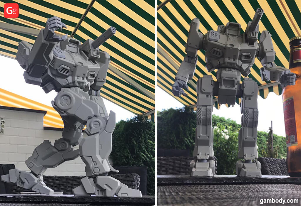 MechWarrior Shadow Hawk model to 3D print