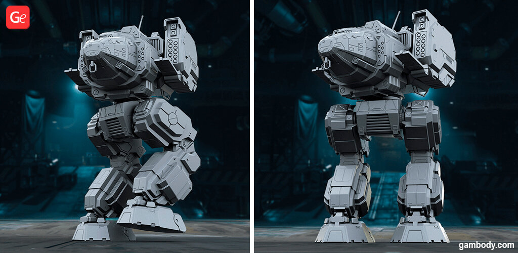 MechWarrior Online Stalker model to 3D print