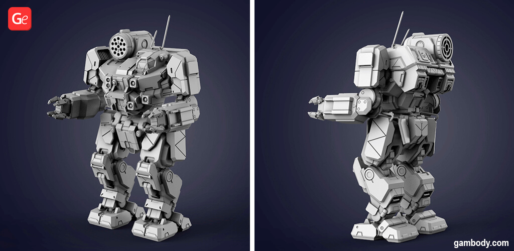 25 Best MechWarrior 3D Print Models to Make in 2020: MWO Robots