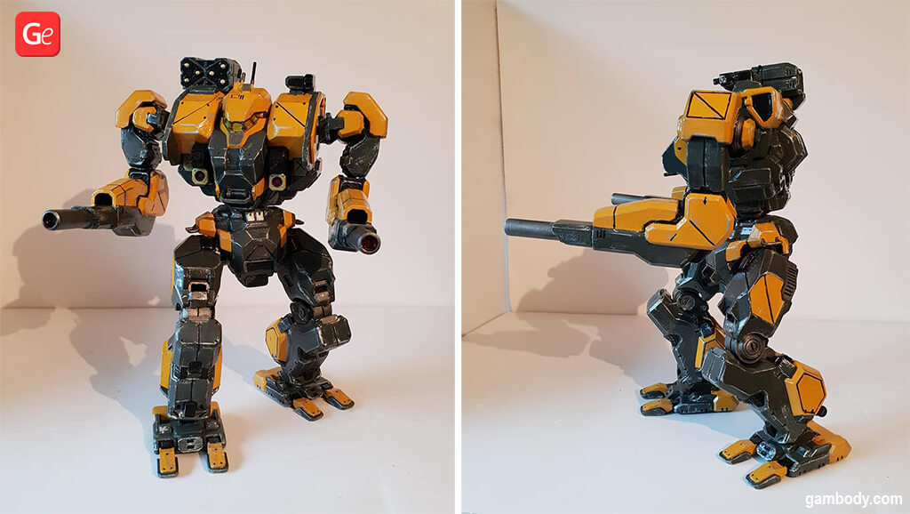 MechWarrior Warhammer robot to 3D print STL files