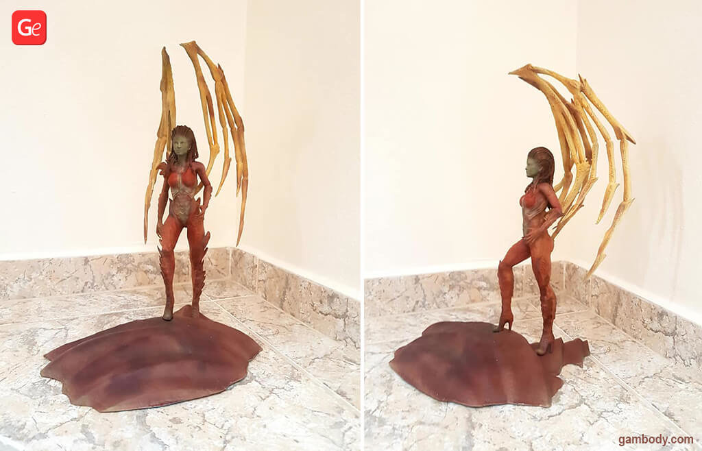 Queen of Blades (Sarah Kerrigan) 3D print from Zergs collection with STL files