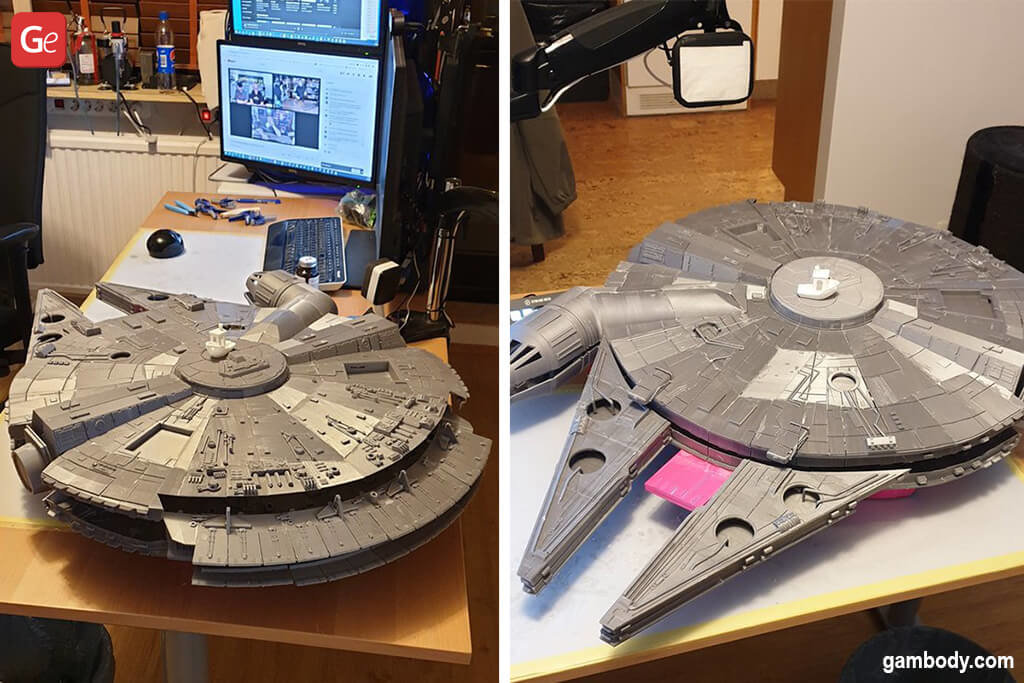 Millennium Falcon starship DIY kit for 3D printers