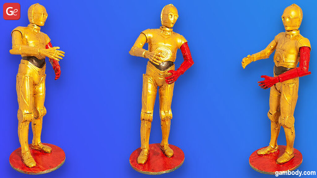 C-3PO 3D printing model from Star Wars