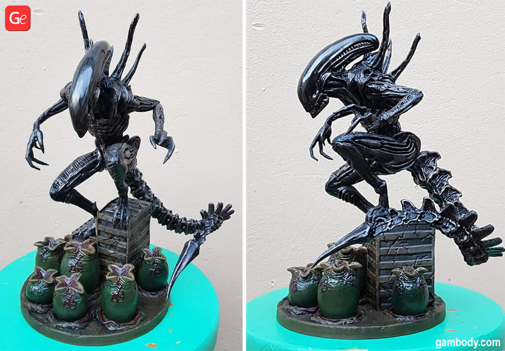 Alien Xenomorph diorama movie models to 3D print 2020 trends