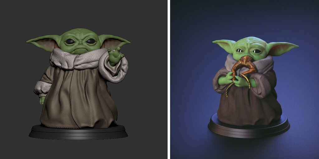 3D printer Baby Yoda