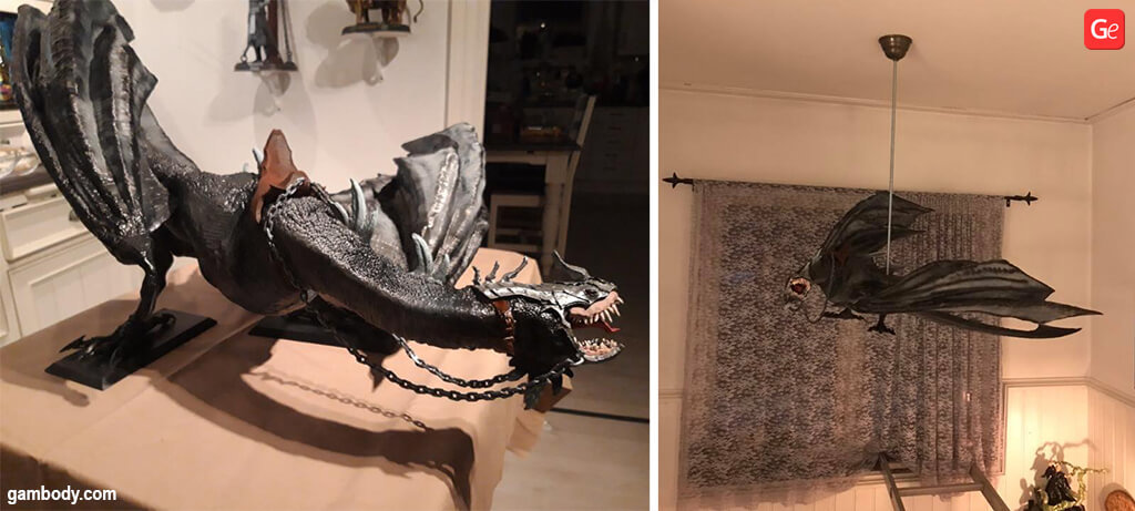 Fell beast 3D printed dragon