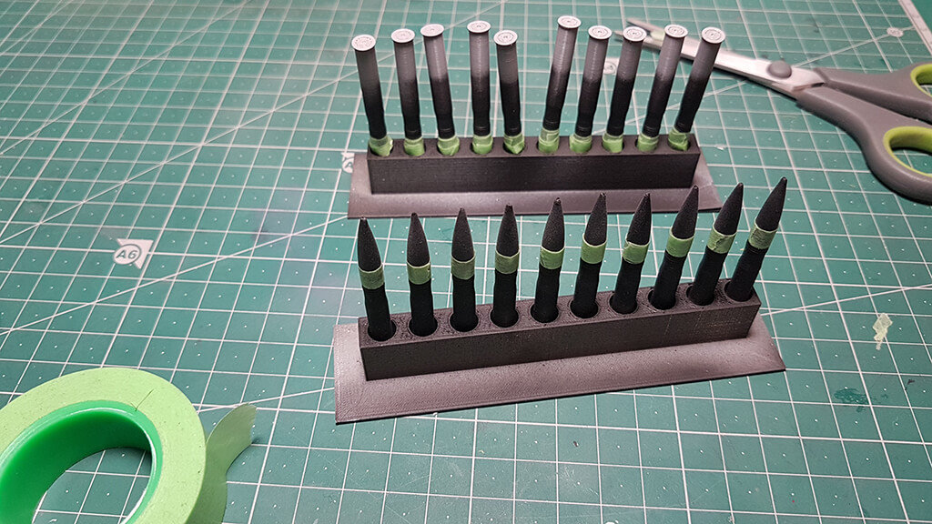 Making 3D printed bullets for a tank
