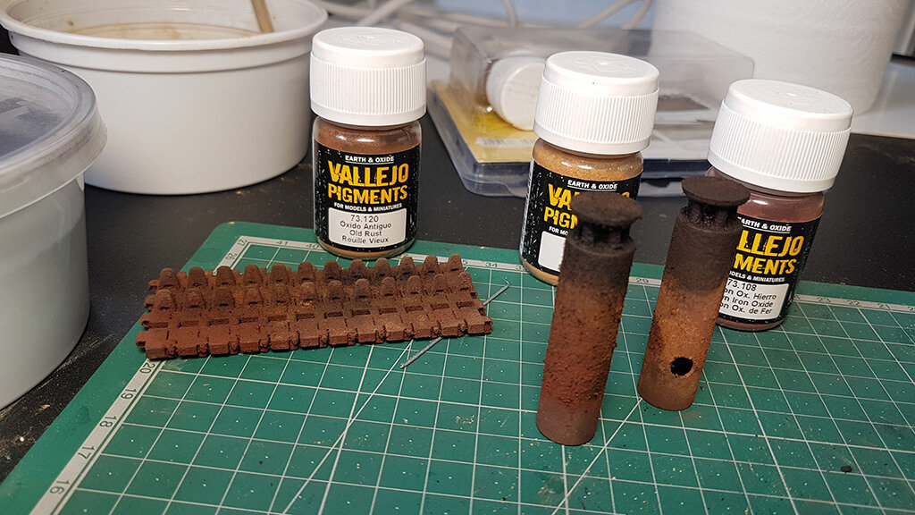 How to paint rust on metal 3D printed tank parts