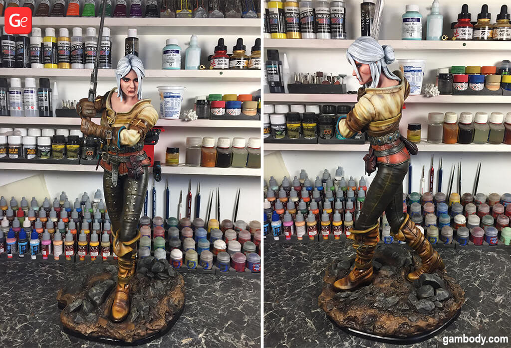 Ciri 3D printed figurine Fun things to do at home