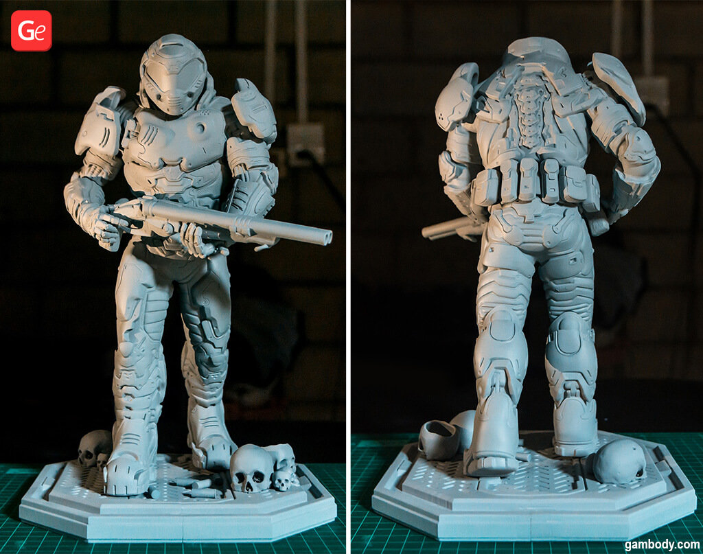 Doom Slayer 3D printing figurine fun things to do at home