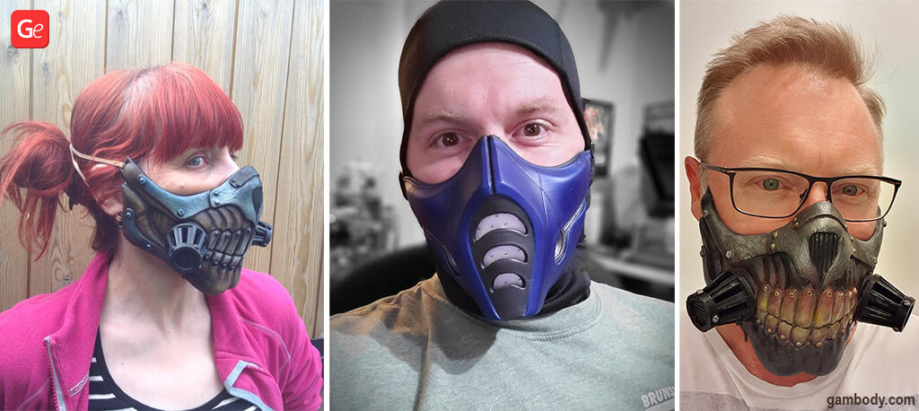 Fun things to do at home Fun Masks to 3D print by Gambody