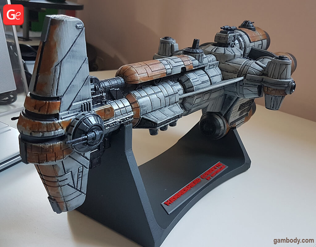 Hammerhead Corvette 3D printed model from Star Wars